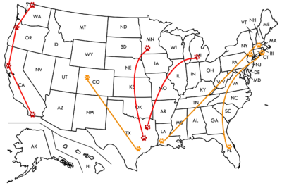 Rescue Express Transport Map